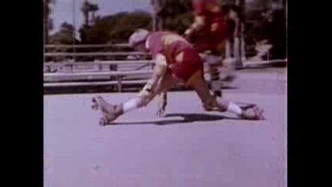 CIRCA 1980s - A safety film about roller skating in the 1980's.