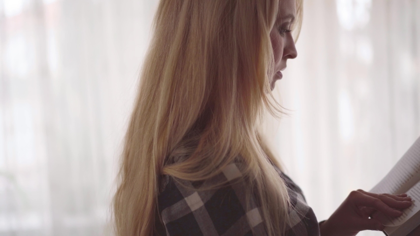 Side View of Young Woman Stock Footage Video (100% Royalty-free