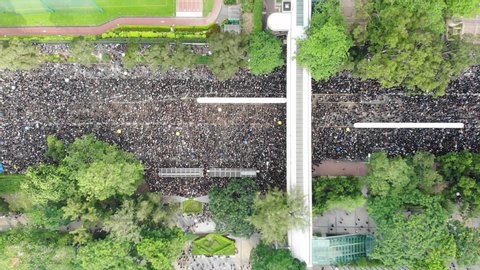2 million protesters stand out to oppose a controversial extradition bill which may include china, June 16 2019