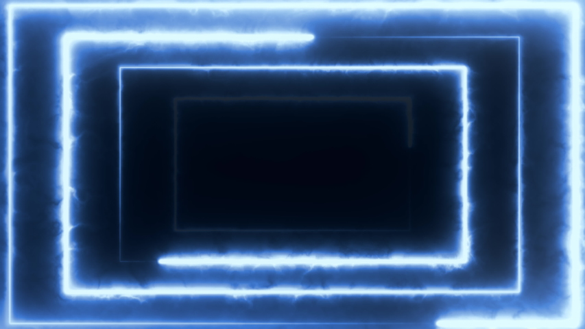 Neon bakcground flying through edless glowing rotating neon rectangle creating a tunnel, blue red pink violet spectrum, fluorescent 3d rendering infinity light, modern colorful lighting, 4k