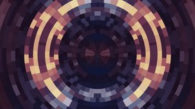 abstract colorful moving circle pixel blocks background animation New quality universal motion dynamic animated technological colorful joyful dance music video 4k stock footage