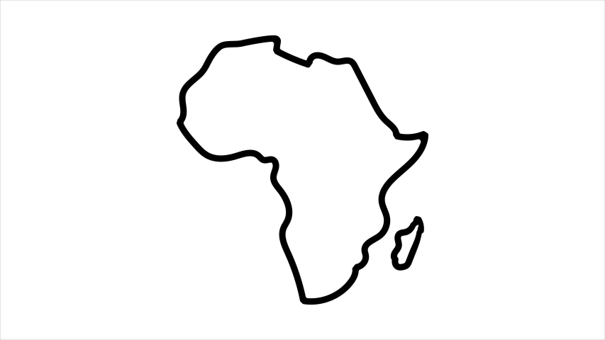 Hand Drawn Africa Map Sketch Vector Stock Vector Colourbox - Gambaran