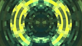 abstract colorful moving circle pixel blocks background animation New quality universal motion dynamic animated technological colorful joyful dance music video 4k stock footage