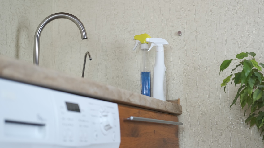 The child is in danger. The child takes household chemicals.