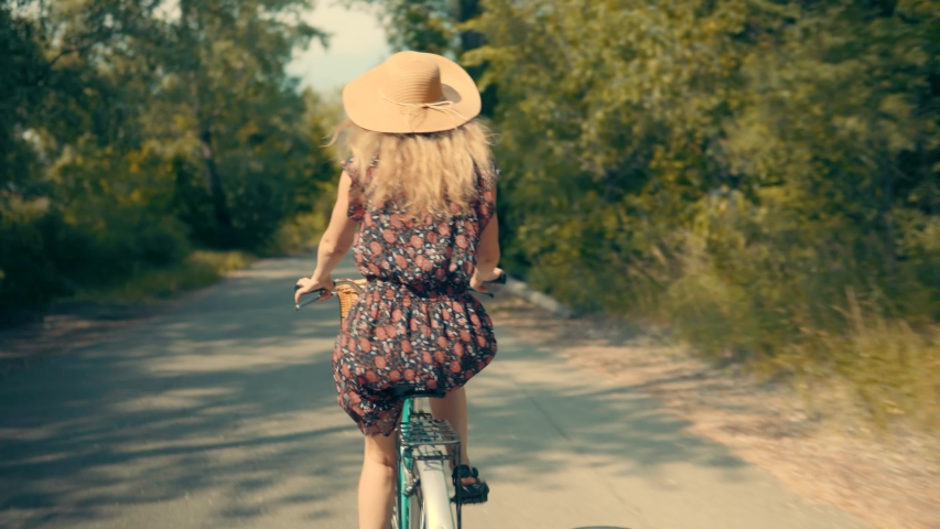 bike riding girl