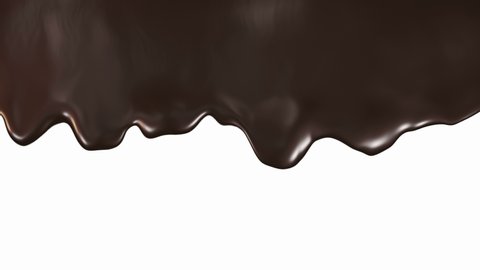 Melted Chocolate Dripping On White Background Stock Vector (Royalty ...