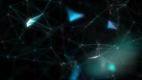 Holographic network. The elements of the system interacting with each other. - Powered by Shutterstock - Get 15% off with code: PIKWIZARD15