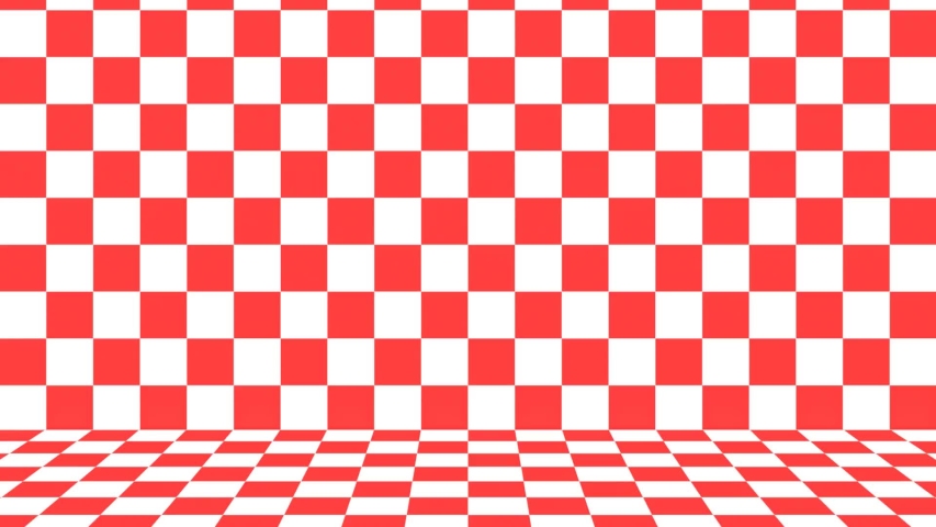 checkerboard red and white