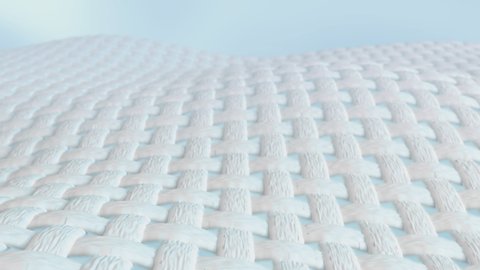 3D animation of a fabric clothe fiber