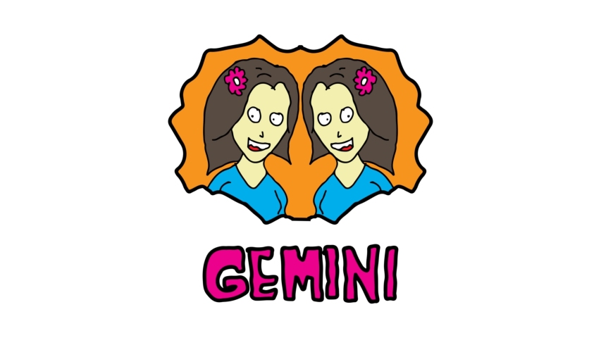 kids drawing white screen with theme of Gemini