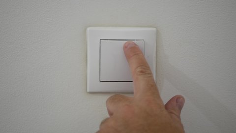 White Light Switch Turn On Turn Stock Photo (Edit Now) 394978831