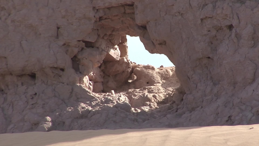 Uzbekistan The ruins of ancient fortresses on the caravan route.