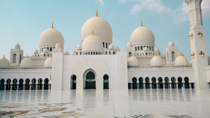 Mosque at Abu Dhabi in United Arab Emirates - UAE image - Free stock ...