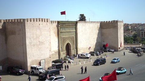 Meknes / Morocco - June 16-2019: Lahdim square