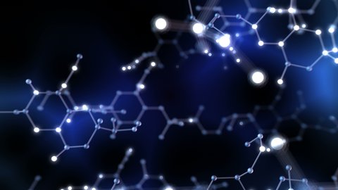 Molecular structure abstract tech background