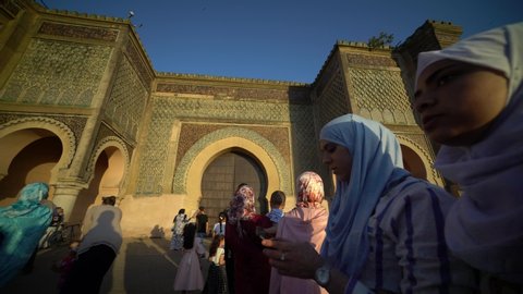 Meknes / Morocco 16 june 2019: Lahdim square