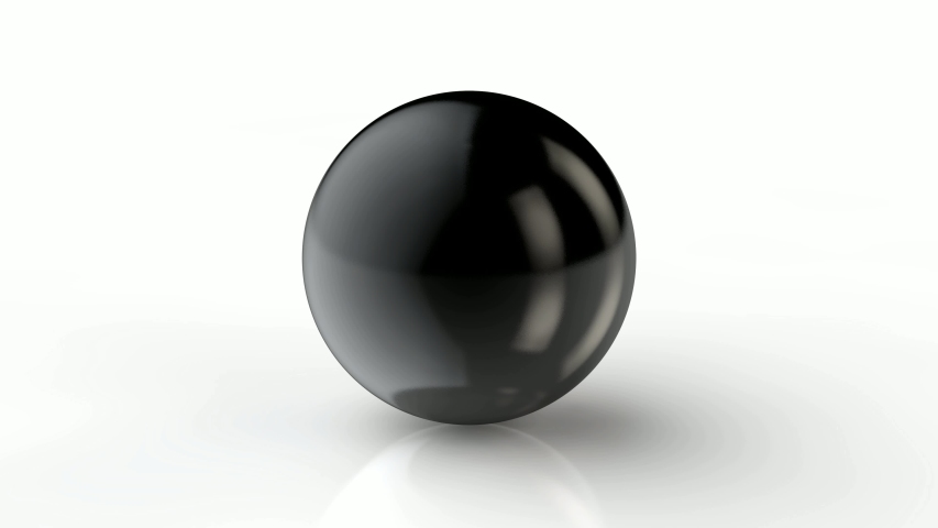 3D animation of black balls disintegrating and merging together. Royalty-Free Stock Footage #1031773202
