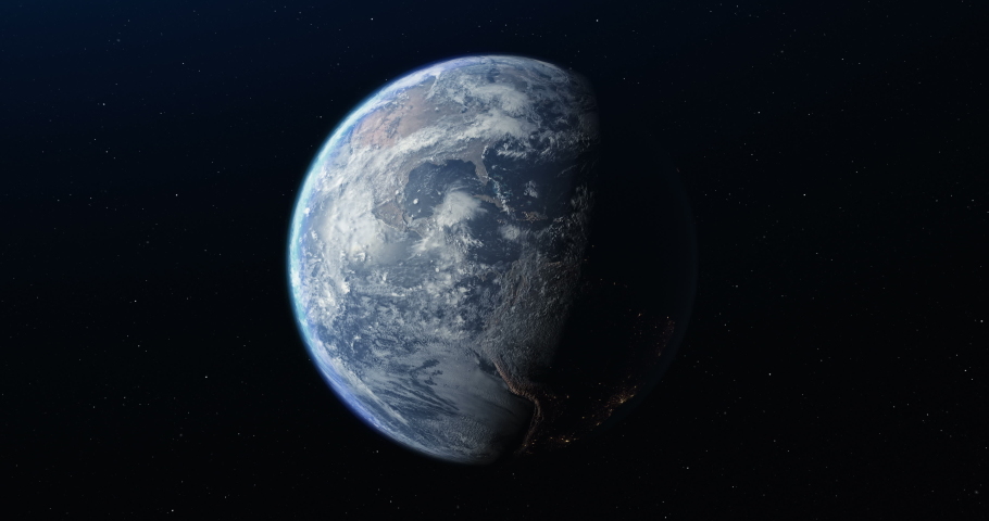 Animation of the planet Earth in the space | Shutterstock HD Video #1031804807