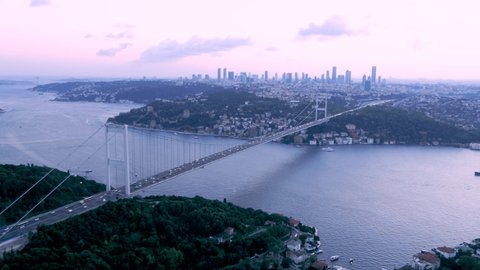 aerial view of istanbul bosphorus