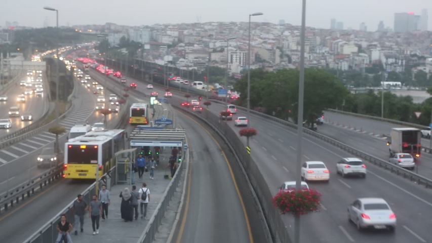 istanbul turkey- city where traffic heavy Stock Footage Video (100% ...