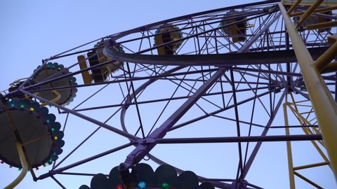 Ferris Wheel in an antique amusement park