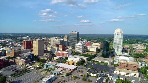 Downtown Winston Salem, North Carolina, USA Skyline Aerial