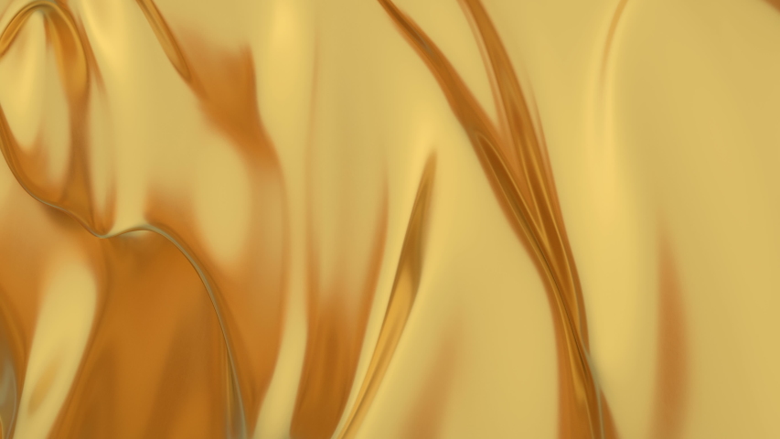 Beautiful abstract gold liquid wave background. Gold background. Gold texture. Lava, nougat, caramel, amber, honey, oil. | Shutterstock HD Video #1031857916