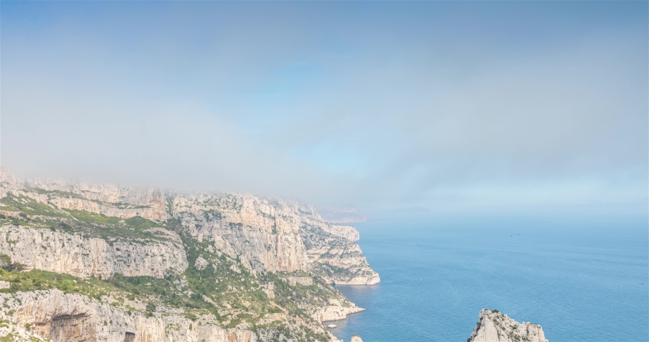The Calanque de Morgiou and the Calanque Sugiton located near in Marseille, France.