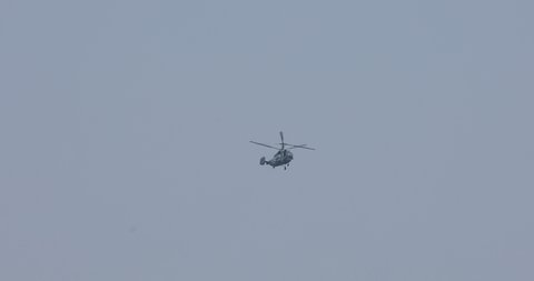 Helicopter Flying Close To Earth 30th May 2019 Hyderabad India