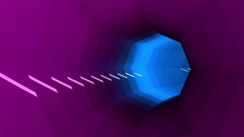 Tunnel movement futuristic digital abstract motion background
