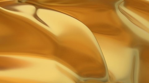 Beautiful abstract gold liquid. Golden wave background. Gold background. Gold texture. Lava, nougat, caramel, amber, honey, oil.