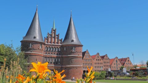 Architecture of the Old Part of Lubeck, Germany. UNESCO World Heritage