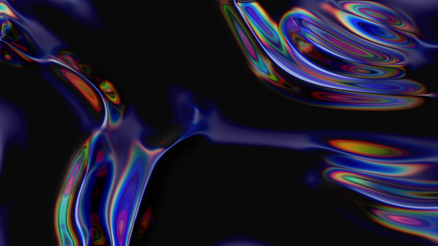Abstract moving fluid. Visual illusions, moving waves. Psychedelic abstraction for hypnosis. Background for playing video jockey, VJ. Computer graphics for the design of concerts, nightclubs, concerts Royalty-Free Stock Footage #1031938022