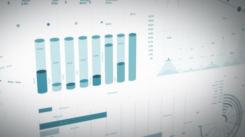 Business Statistics, Market Data And Infographics Layout/
4k animation of a set of design business and market data analysis and reports, with infographics, bar stats, charts and diagrams