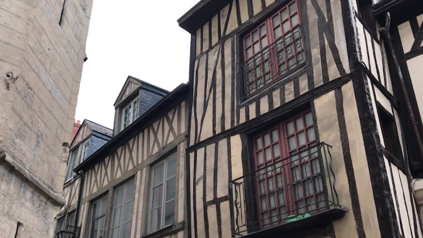 Medieval city in Europe (France)