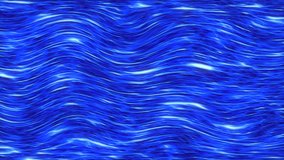 Animated video screen saver or transition with a blue wave surface smoothly changing and moving