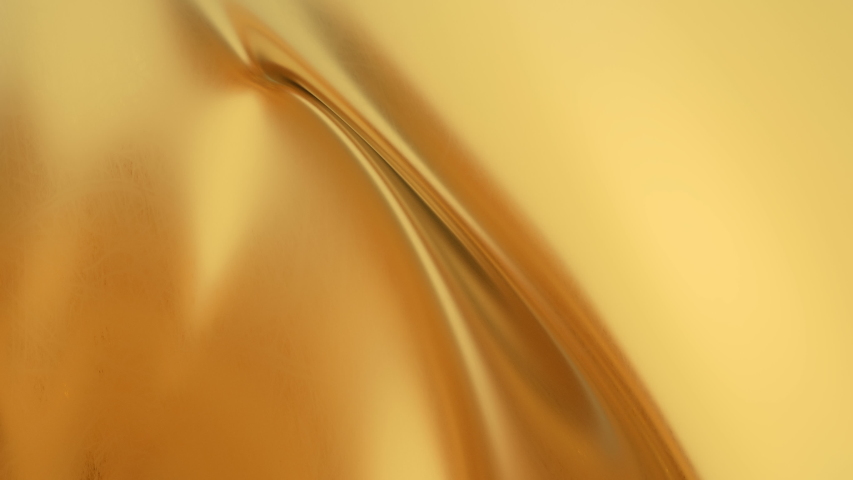 Abstract gold liquid metal. Golden wave background. Gold background. Gold texture. Lava, nougat, caramel, amber, honey, oil. | Shutterstock HD Video #1032091562