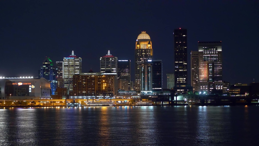 Louisville By Night - Louisville, Stock Footage Video (100% Royalty ...