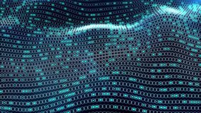 Digital data analysis technology conceptual wave form animation on background. 4K motion graphic seamless. - Powered by Shutterstock - Get 15% off with code: PIKWIZARD15