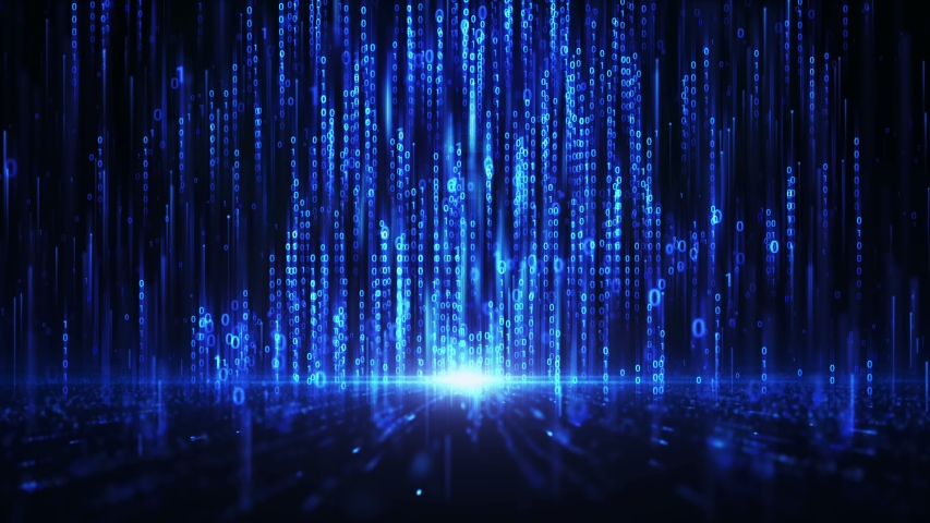 Data stream. Big data. Binary code | Shutterstock HD Video #1032139367