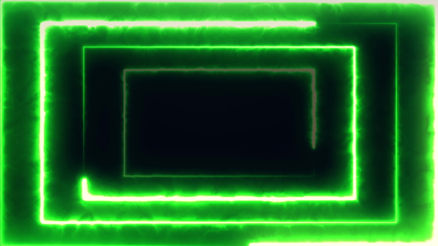 Neon bakcground flying through edless glowing rotating neon rectangle creating a tunnel, blue red pink violet spectrum, fluorescent 3d rendering infinity light, modern colorful lighting, 4k