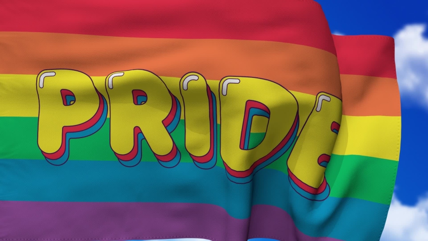lgbt pride flag gay waving wind: стоковое видео (без лицензионных платежей)...