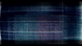 Glitch noise static television VFX. Visual video effects stripes background, tv screen noise glitch effect. Video background, transition effect for video editing, intro and logo reveals with sound.