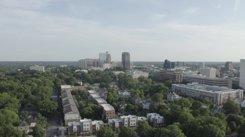 Evening City Skyline of Raleigh, North Carolina