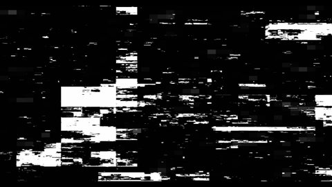 Glitch overlay distortion screen footage