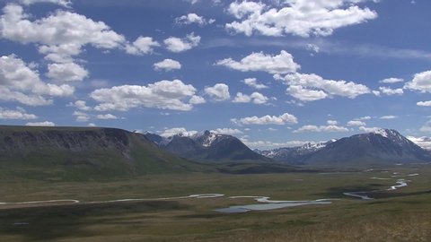 Altai. Landscapes of the foothills, the Ukok Plateau.