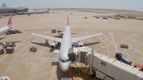 Dallas Fort Worth Airport airfield - DALLAS, TEXAS - JUNE 20, 2019