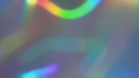 Holographic leaks, live wallpaper. Rainbow iridescent background for tv show intro, party, clubs, music clips, blog opener, vlog presentation or advertising footage. Banner for text, title, caption