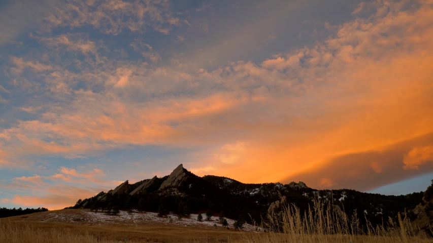 Time lapse of sunrise in Boulder, CO
