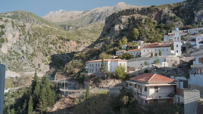 Dhermi village along the Albanian Riviera